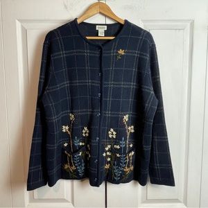 Floral Design PLUS SIZE Cardigan